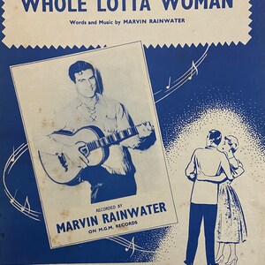 Whole Lotta Woman - Marvin Rainwater Single Sheet Music