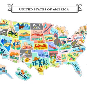Motorcycle Jacket Patch - Color In States You Visited