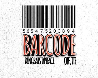 Strichcode-Generator Dingbats Schriftart