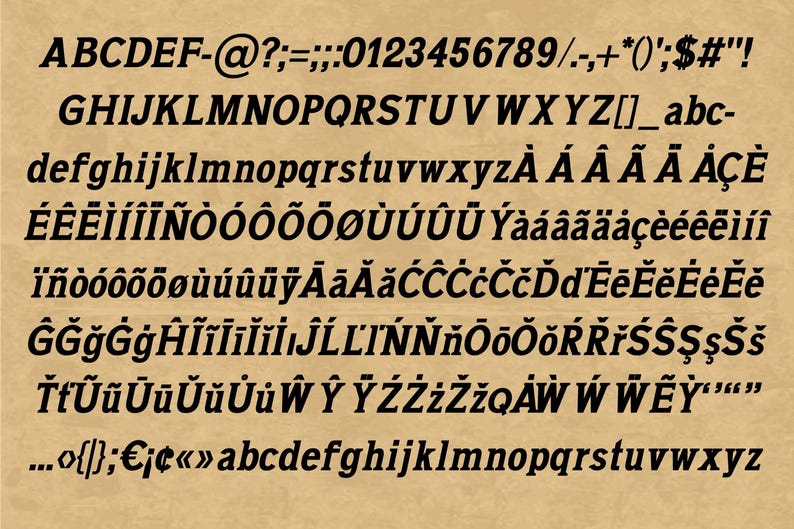 Eastern Rodeo Type Face Texas Western Slab Serif Font Cowboy Typeface Vintage Rodeo Ranch ...