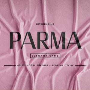 Parma - Delicate Serif Font - Minimalistic Sans Serif Fonts - Grotesque Font , Minimalist Fonts - Commercial Use