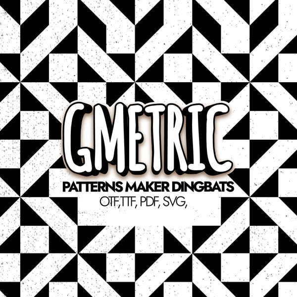 Gmetric, Geometric Patterns Generator Dingbats font