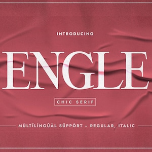Engle Font: Elegant Minimalist Serif, Multilingual Support