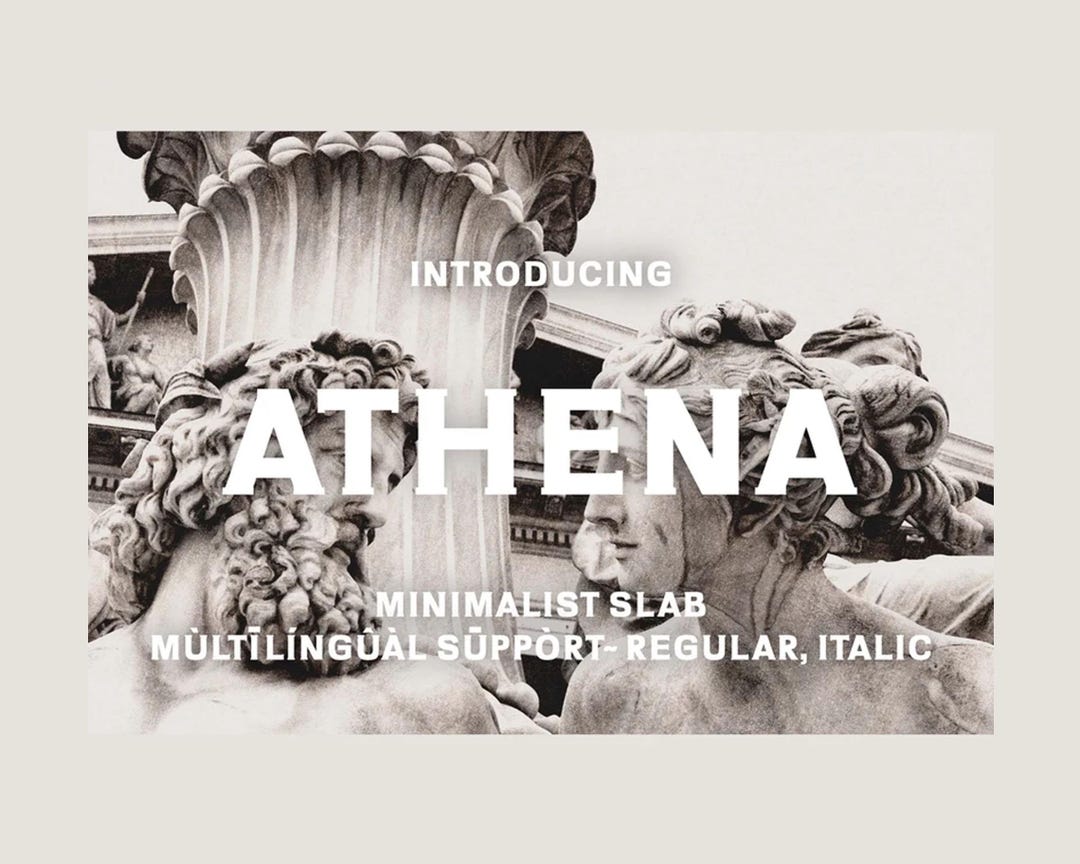 Athena Font - Thick Slab Serif Elegant Font - Elegant Fonts - Slab ...
