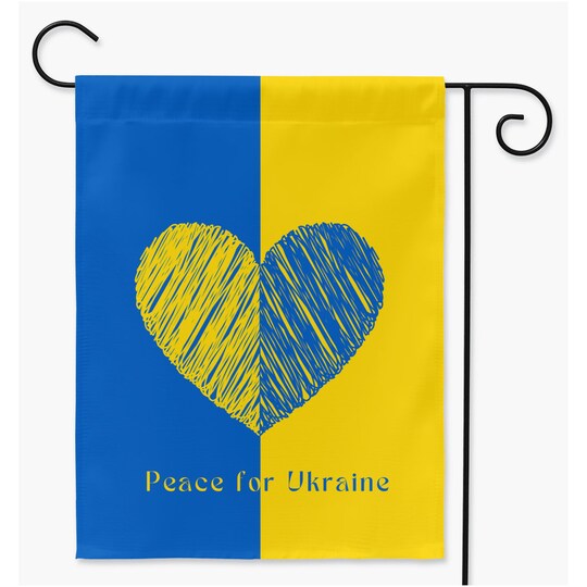 Peace For Ukraine Garden Flag