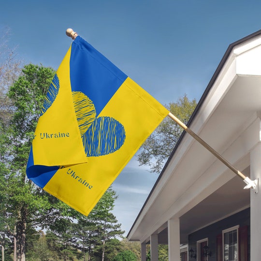 Peace For Ukraine Garden Flag