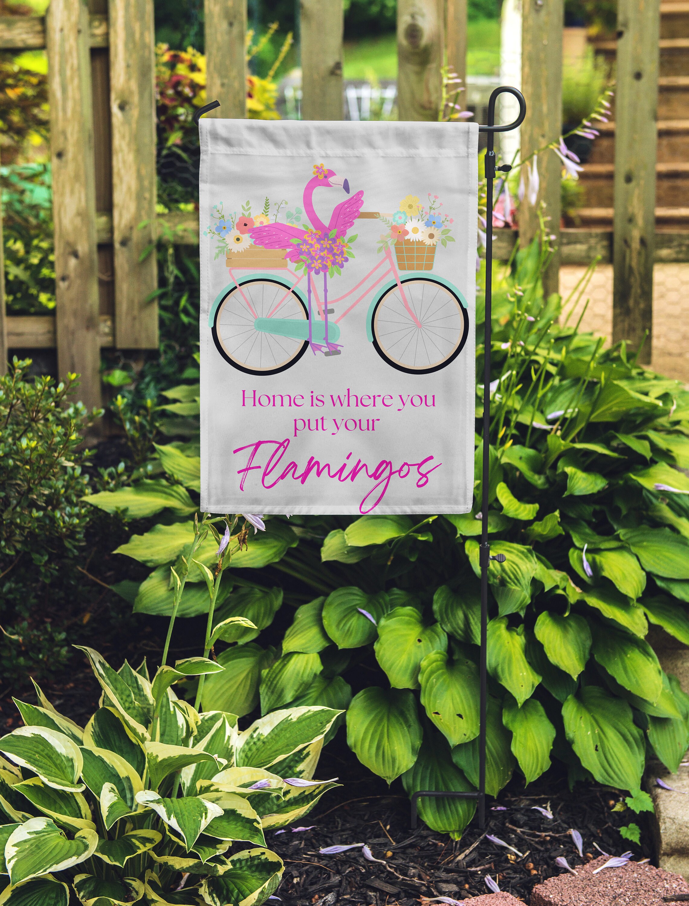 Flamingo Outdoor Garden Flag, Animal Garden Flag