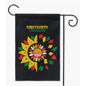 Juneteenth | Wreath Garden Flag | 12x18 or 24x32 inches Yard Flag| Outdoor Lawn and Yard Decorations| New Home Décor