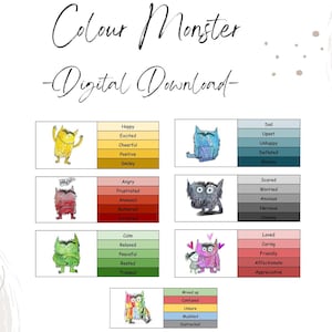 The colour monster emotions