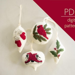 Snow Day Ornaments | PDF Beginner Friendly