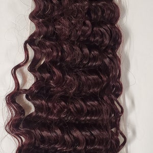 99J RED WINE BURGUNDY Deep Curly No Lace Full Weave Wig Human Hair Wigs  Cheap Full Machine Made Hair Wig for Black Women Women Wigs 