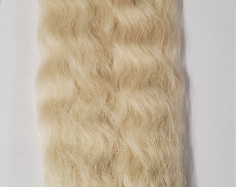 Human hair blended super bulk wet and wavy; tangle-free; braiding hair; soft and natural