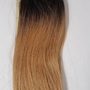 100% human hair tangle-free Yaki bulk; straight; for braiding; 18 inch; 20 inch;  for women; mixed colors; Ombre.