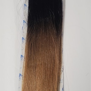 Human hair blended tangle-free yaki bulk; straight; for braiding; ombre; for women