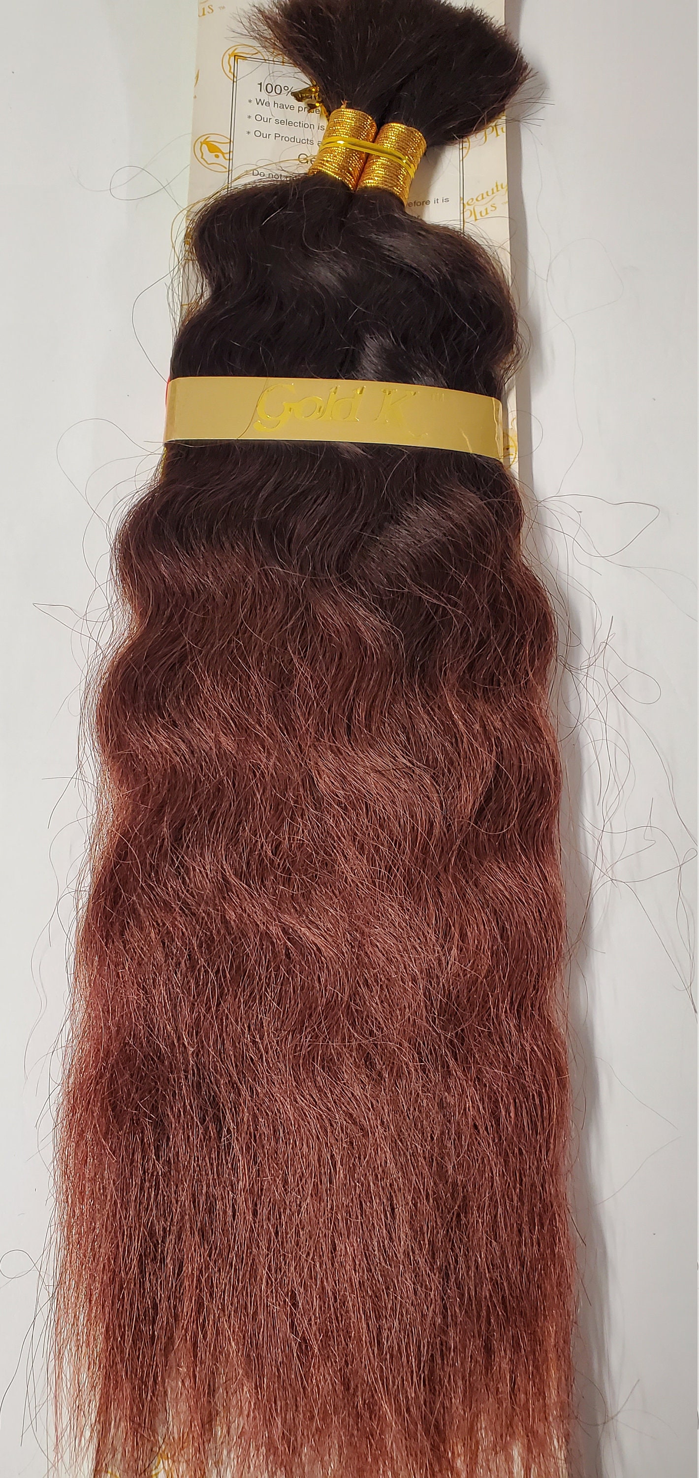 Ombre Human Hair: French Refined Wet and Wavy Braid