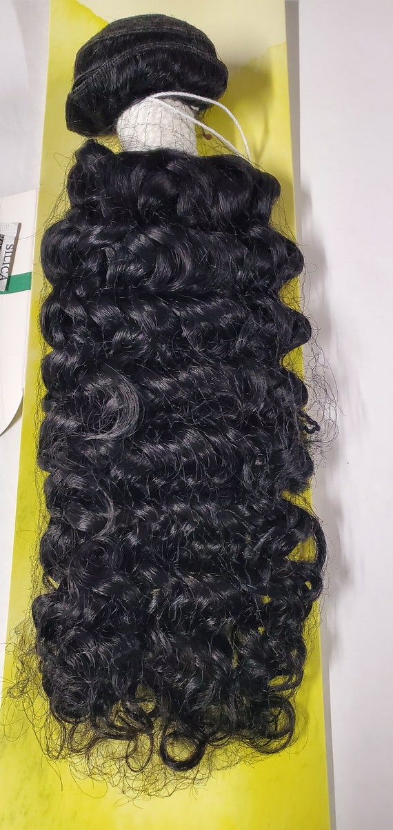 Human hair Brazilian hair weave weft sewn curly Amazon.com : Brazilian Deep Wave Human Hair Weave 4 Bundles  main image 4