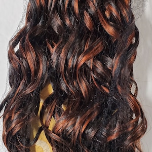 100% human hair tangle-free Spanish wave weave; curly; weft; sew-in; for women; cont'd