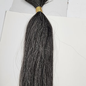 20" Yaky Straight Human Hair Bulk - Color 280 Mix Gray - For Braiding