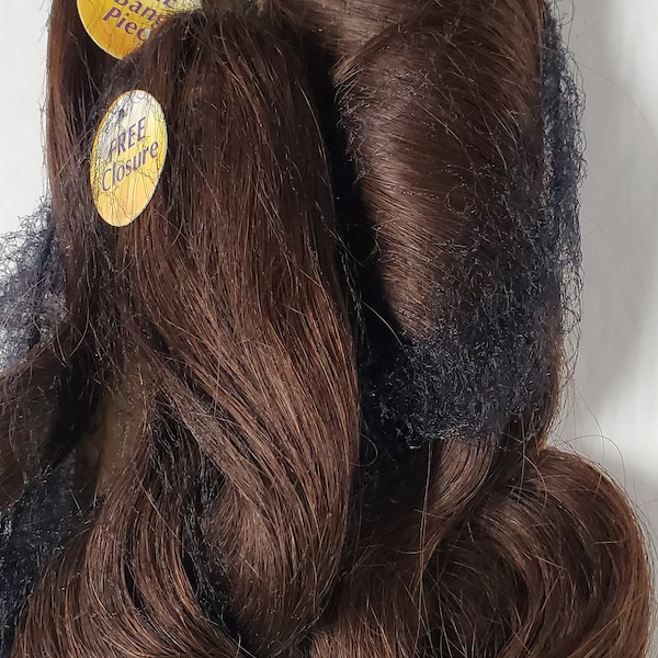 100% human hair tangle-free loose spiral weave; curly; weft; sew-in; for women.