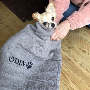 Personalised dog towel and blanket new arrivals