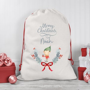 Christmas Santa sack Personalised Rudolph Unicorn Santa Sack Add Name 