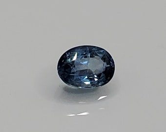 Royal blue sapphire for jewelry designing. Oval blue sapphire! 0.98 carets! 6.6X5mm