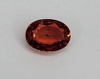 Orange Sapphire for jewelry designing. Loose orange sapphire! 1 Caret! 7X5mm Fancy sapphire