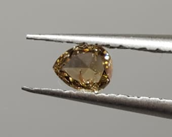 Natural champagne diamond for jewelry designing. Fancy diamond for jewelry making! 0.15 carets! 4.1X3.3X1.4mm