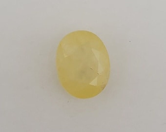 Natural yellow sapphire for jewelry designing! 5.69 Carets! 11.8X9.5mm