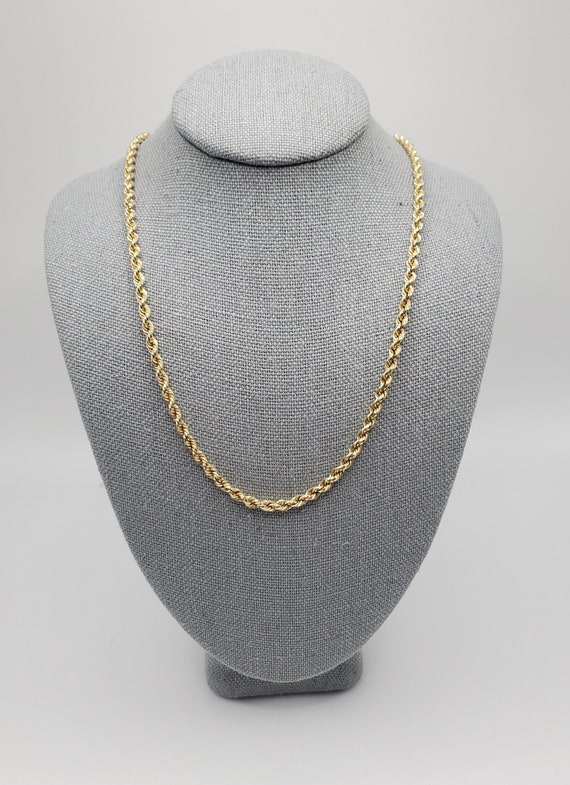 14k solid gold chain vintage herringbone chain 20 inc… Gem