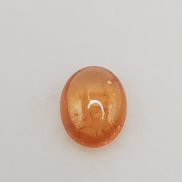 Spessartine Garnet for jewelry making. Mandarin garnet cabochon for Jewelry designing! 2.95 carets! 9.5X7.5mm