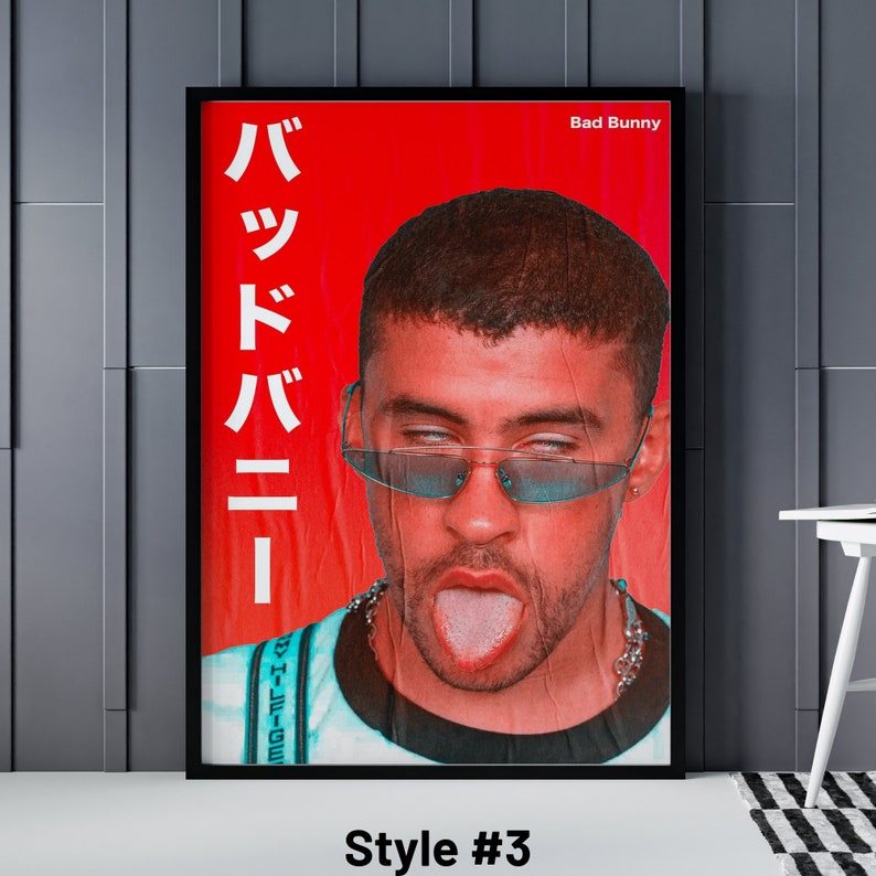 Bad Bunny Poster 9 Different Bad Bunny Posters Bad Bunny Etsy