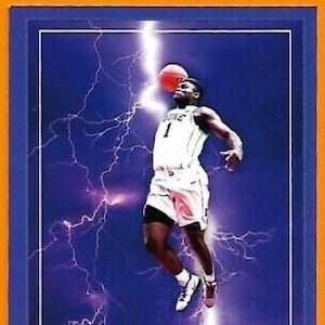 Lote de 2 cartas Zion Williamson Electric Court Blue 2018 Duke Blue Devils Card ACEO hermosa