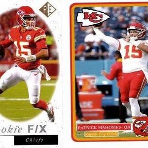 2 Karten Lot Rookie Gold Patrick Mahomes Custom limitierte Edition 2 Karten Lot