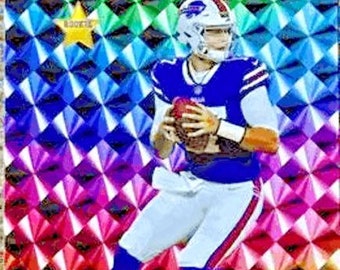 2 card lot Josh Allen rookie 2 cards limited edition