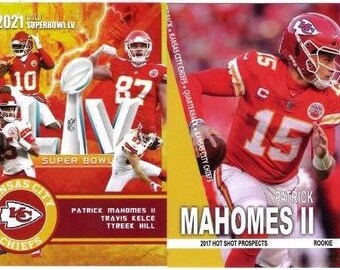 2 card lot rookie gold Patrick Mahomes custom limited edition 2 card lot