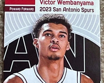 2 Karten 2023 Victor Wembanyama San Antonio Spurs #1 NBA Draft Rookie Custom Karte Mint Limited Edition seltene 2 Karten