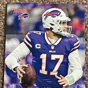 lot of 2 Josh Allen 2022 Custom Buffalo Bills Quarterback mint