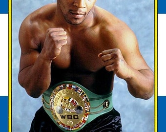 rare 5 cards 1986 Worlds Greatest Fighter Mike Tyson limited edition custom rookie 5 cards