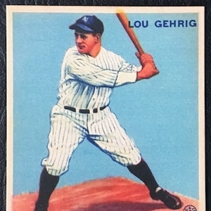 Lote de 5 tarjetas Goudey n.° 160 de 1933, Lou Gehrig, reimpresión Rookie, Mint, New York Yankees, lote de 5 tarjetas