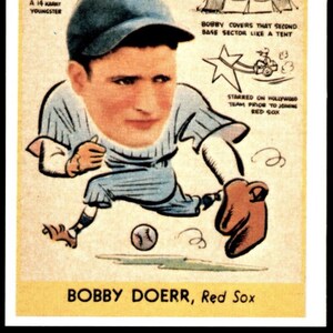 2 card rare 1938 Goudey Heads-Up #282 Bobby Doerr reprint mint Rookie