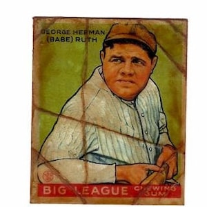 alte 1933 Goudey #181 Babe Ruth Reprint Mint New York Yankees gealtert