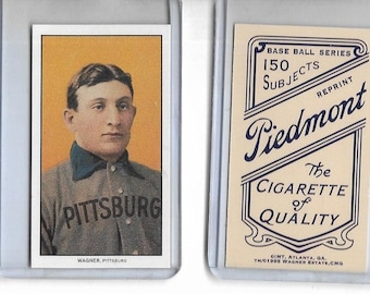 2 card lot 1909 T206 Tobacco Card Reprint HONUS WAGNER Pittsburgh Pirates HOF