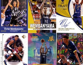 6 card lot rookie gold Victor Wembanyama custom limited edition 6 card lot