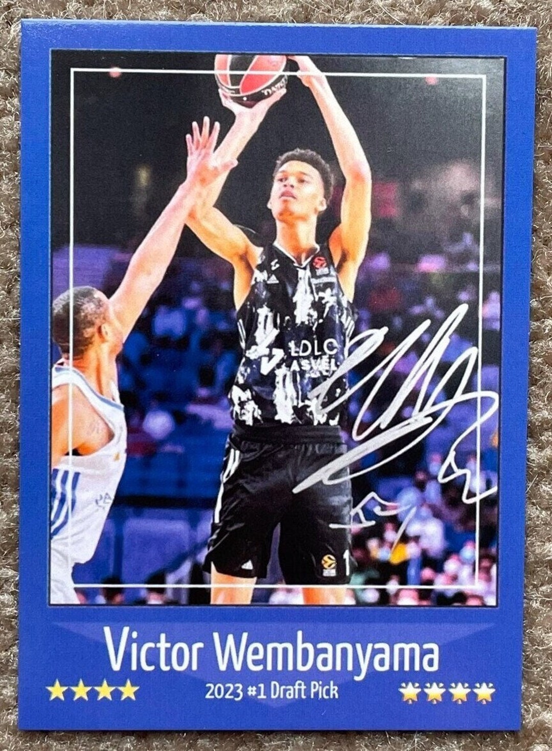 20 Cards Rare Only 1000 Made Victor Wembanyama Custom 2023 Rookie Card 1 Draft Pick Facsimile