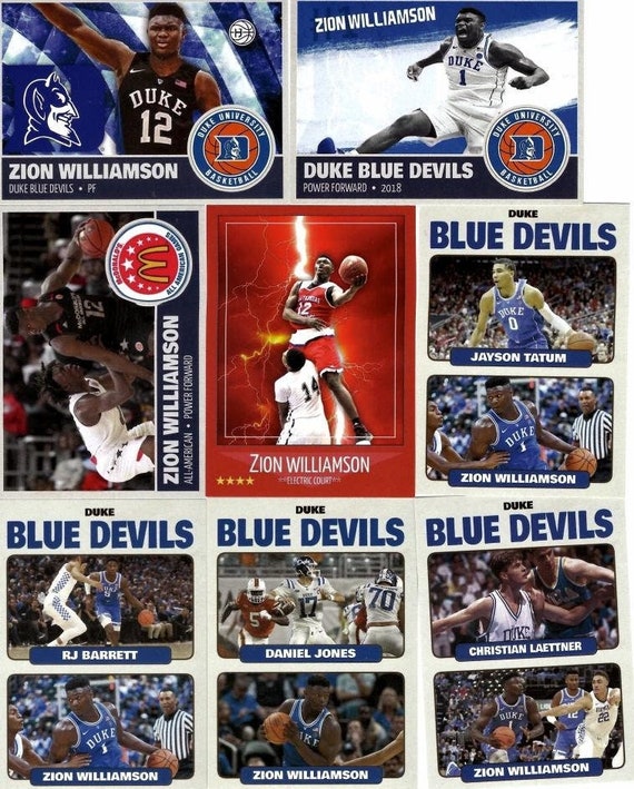 rare 8 card lot Zion Williamson Rookie mint custom limited edition 8 cards All American very rare rare 8 card lot Zion Williamson Rookie mint custom limited edition 8 cards All American very rare