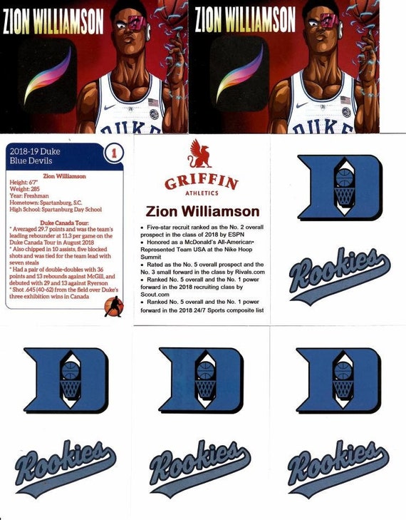 rare 8 card lot Zion Williamson Rookie mint custom limited edition 8 cards All American very rare rare 8 card lot Zion Williamson Rookie mint custom limited edition 8 cards All American very rare