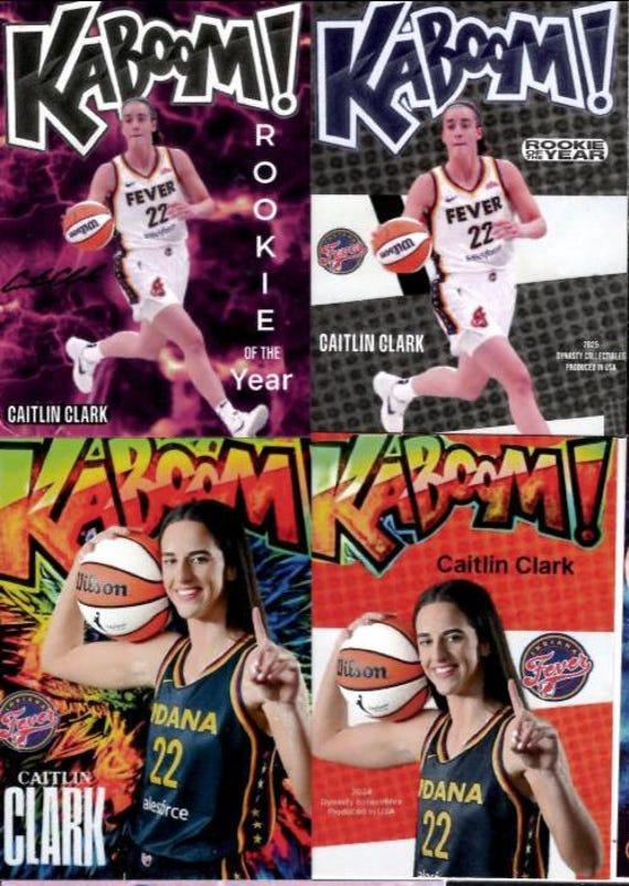 rare caitlin clark card Caitlin Clark's Green Kaboom 1/1 sells for $341,600