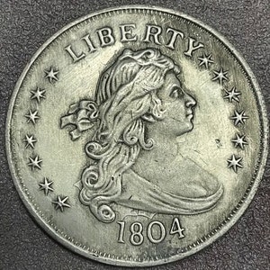 Super Rare 1804 Dollar 90% Silver Hand Made Souvenir Dollar