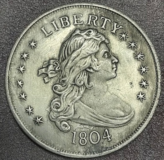 アクセサリー have a good time FRAME TOP SILVER 1804 $1 Class III (Proof) Draped Bust Dollar - PCGS CoinFacts